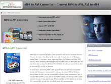 Tablet Screenshot of mp4toaviconverter.com